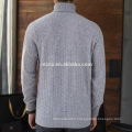 16STC8038 hommes câble tricot pull en cachemire à col roulé